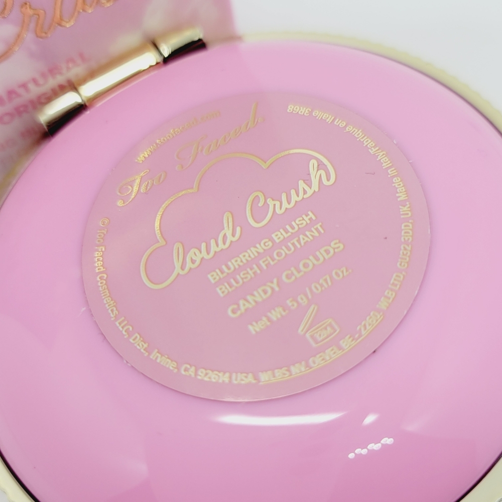 Candy Clouds Too Faced Cloud Crush Blurring Blush Cool Pink Brand New In Box - Picture 11 of 11